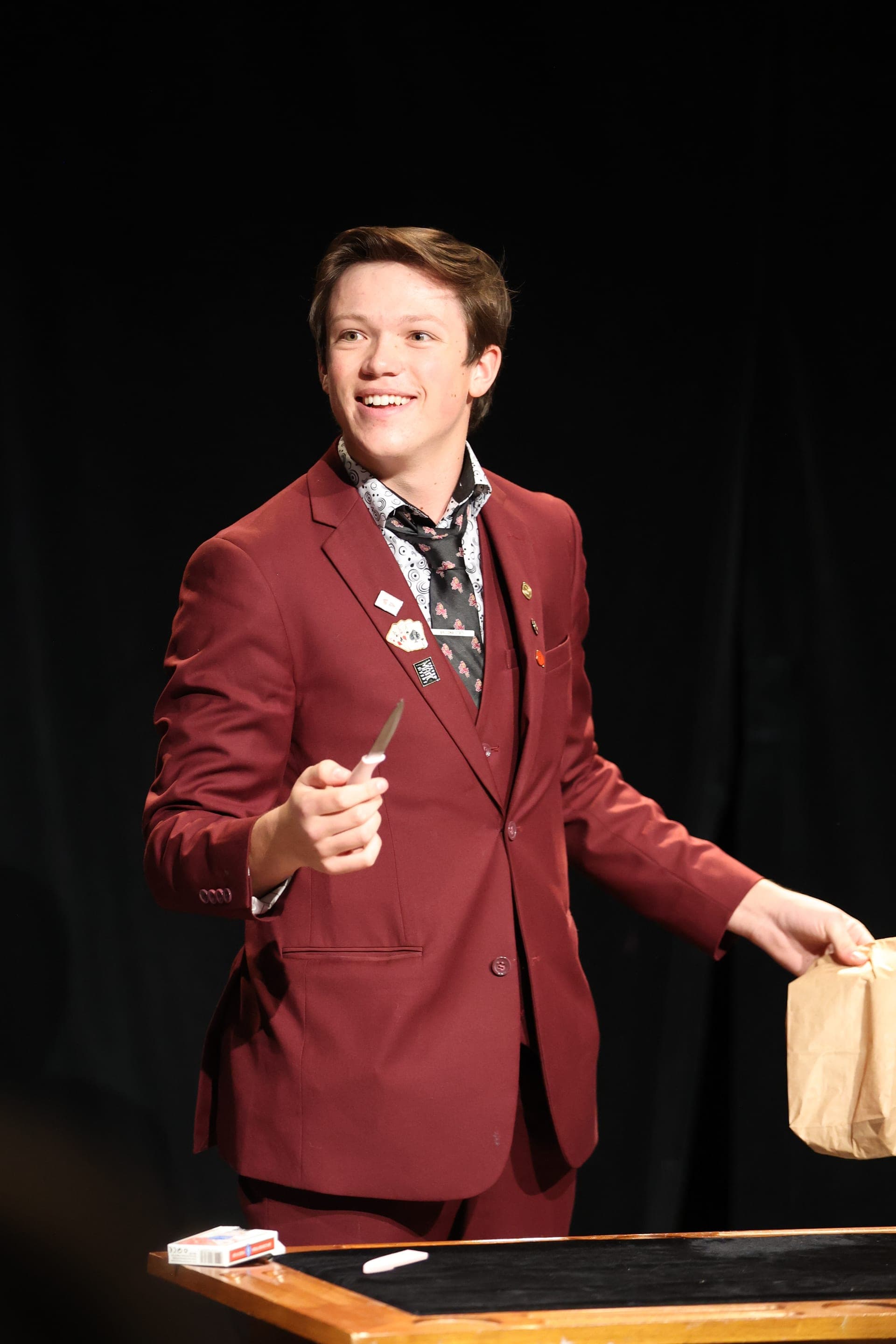 Geno performing on stage